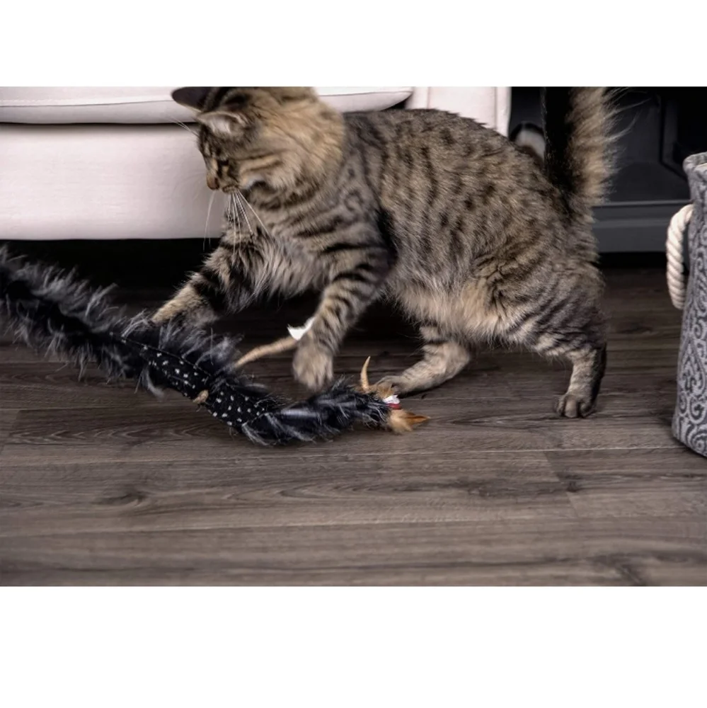 Petlinks Plume Crazy Wand Toy with Feather Tail